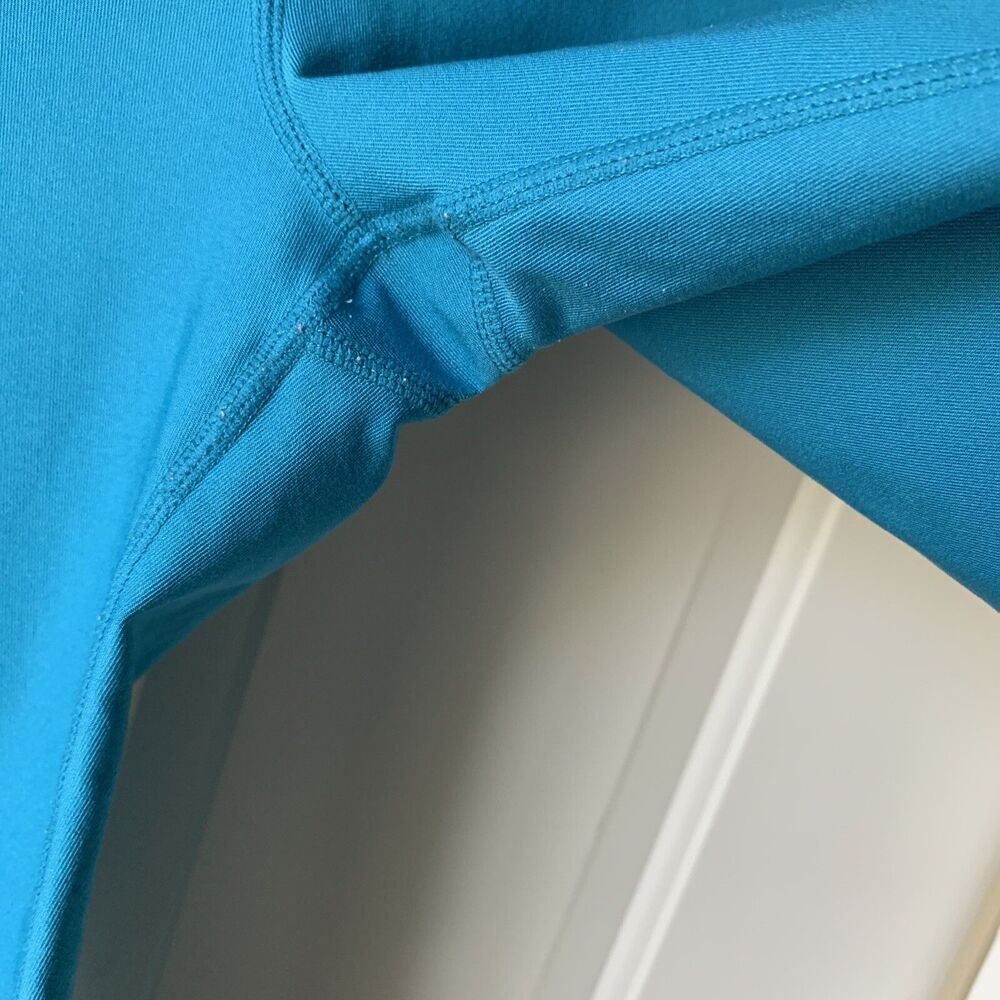 Eddie Bauer Teal Blue Capri Compression Athletic Pants Womens Medium - Picture 4 of 12